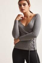 Forever21 Lace-up Wrap Top