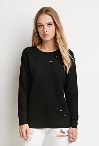 Forever21 Distressed Tokyo 25 Sweatshirt