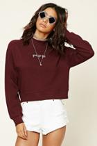 Forever21 Women's  Good For You Sweatshirt