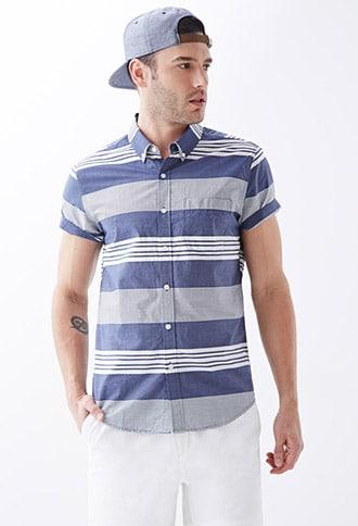 Forever21 Mixed Stripe Shirt