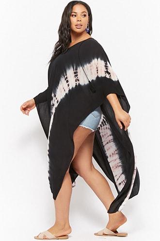 Forever21 Plus Size Tie-dye Poncho