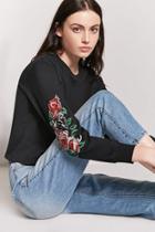 Forever21 Floral Embroidered Tee