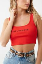 Forever21 Influencer Graphic Cropped Tank Top