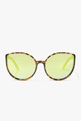 Forever21 Cat-eye Mirrored Sunglasses