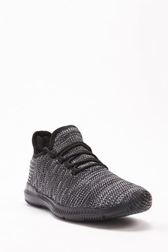 Forever21 Men Mesh-knit Sneakers