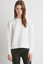Forever21 Floral Matelassa(c) Sweater