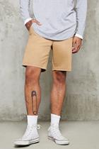 21 Men Men's  Khaki Cotton-blend Chino Shorts