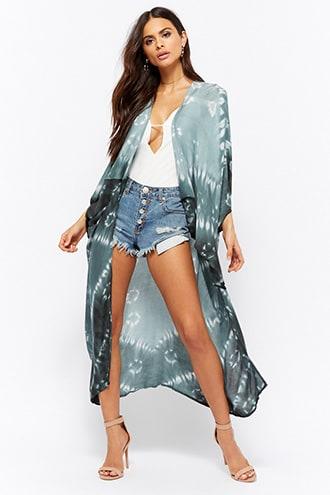Forever21 Cloud Wash Longline Cardigan