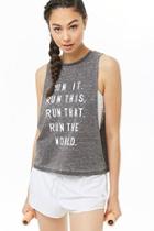 Forever21 Active Run Graphic Muscle Tee