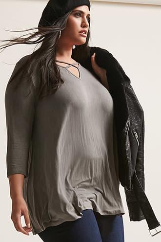 Forever21 Plus Size Caged Top