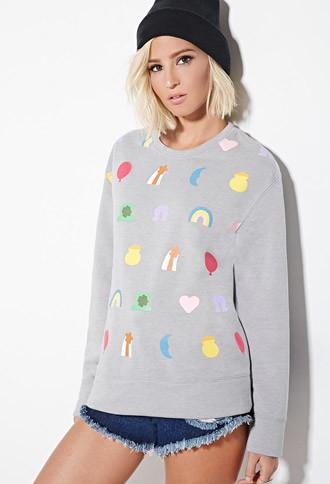 Forever21 Eric + Lani Rainbow Graphic Sweatshirt