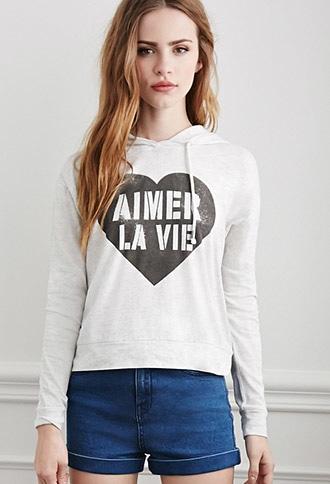 Forever21 Aimer La Vie Hoodie