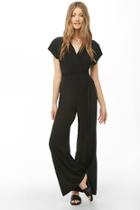 Forever21 Belted Surplice Palazzo Jumpsuit