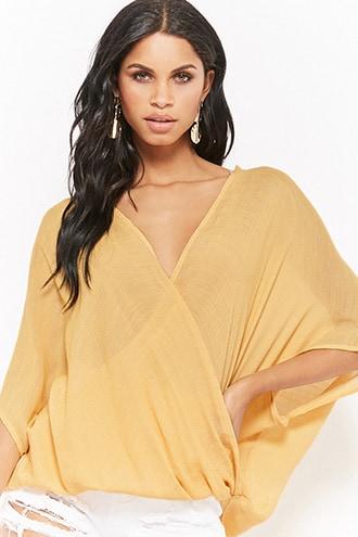 Forever21 Plunging Surplice Top