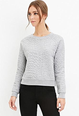 Forever21 Pebbled Matelasse Pullover