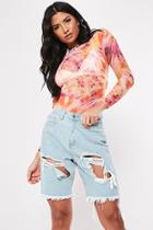 Forever21 Missguided Distressed Bermuda Shorts