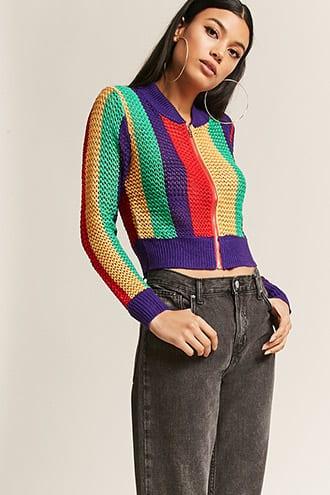 Forever21 Sheer Stripe Jacket