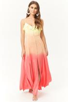Forever21 Ombre Button-front Maxi Dress
