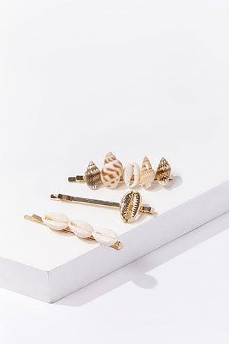 Forever21 Seashell Embellished Bobby Pin Set