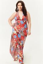 Forever21 Plus Size Tropical Floral Maxi Dress