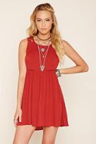 Forever21 Women's  Lace-back Mini Dress