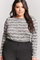 Forever21 Plus Size Stripe Marled Top
