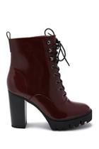 Forever21 Heeled Lace-up Combat Boots