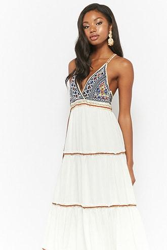 Forever21 Brocade Cami Maxi Dress