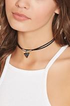 Forever21 Triangle Pendant Layered Choker