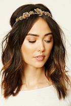 Forever21 Gold Floral Headwrap