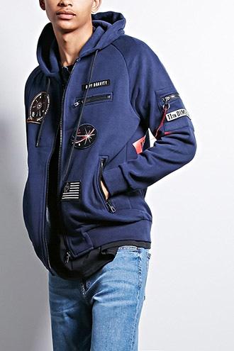 Forever21 Eleven Paris Patch Hoodie