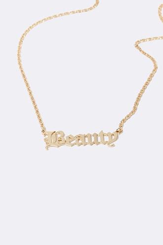 Forever21 Beauty Pendant Chain Necklace