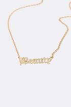 Forever21 Beauty Pendant Chain Necklace