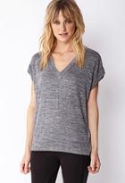 Forever21 Contemporary Favorite Cuffed-sleeve Top