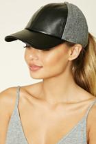 Forever21 Women's  Active Faux Leather Hat
