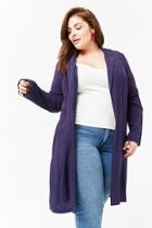 Forever21 Plus Size Striped Open-front Duster