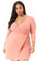 Forever21 Plus Size Ribbed Surplice Dress