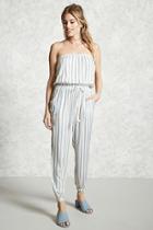 Forever21 Contemporary Striped Jumpsuit