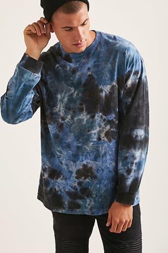 Forever21 Head Case Tie-dye Long Sleeve Tee