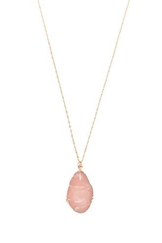 Forever21 Cut Faux Gemstone Pendant Necklace