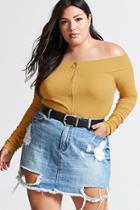 Forever21 Plus Size Ring Pull Crop Top