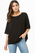 Forever21 Ribbed Knit Boat Neck Top