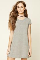 Forever21 Women's  Heather Grey Heathered Knit T-shirt Dress