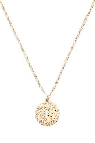 Forever21 Ornate Medallion Pendant Necklace