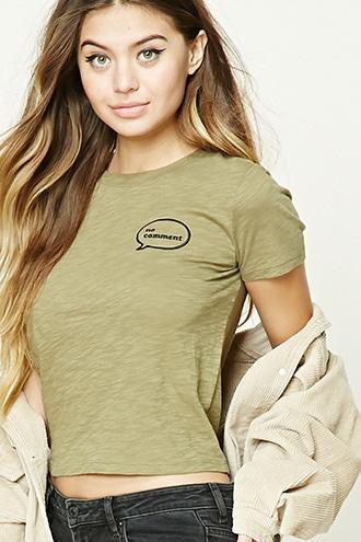 Forever21 No Comment Graphic Tee