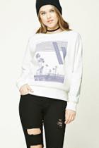 Forever21 Palm Tree Graphic Sweatshirt