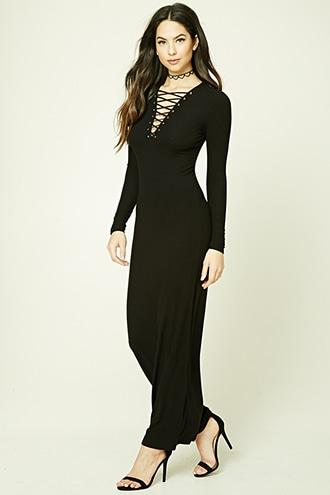 Forever21 Strappy Ribbed Maxi Dress