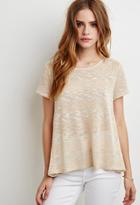 Forever21 Crochet-paneled Loose Knit Top