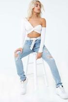 Forever21 Levis 721 Distressed High-rise Skinny Jeans