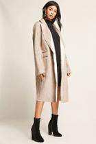 Forever21 Double-breasted Faux Suede Coat